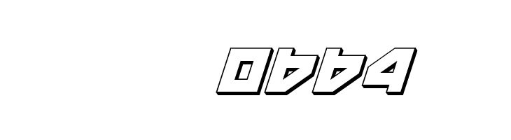 Nyet 3D Italic  Скачать бесплатные шрифты