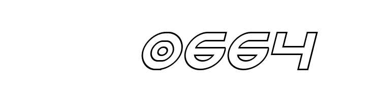 Opilio Outline Italic  Скачать бесплатные шрифты