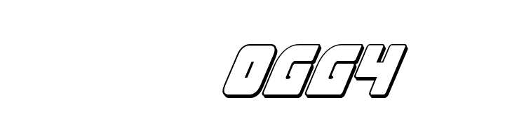 Exoplanet 3D Italic  Скачать бесплатные шрифты