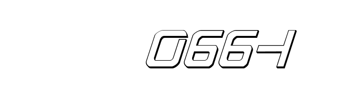 PsYonic VII 3D Italic  Скачать бесплатные шрифты