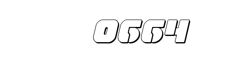 Space Cruiser 3D Italic  Скачать бесплатные шрифты