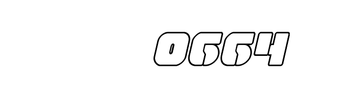 Space Cruiser Outline Italic  Скачать бесплатные шрифты