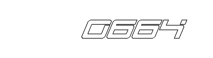 United Planets Outline Italic  Скачать бесплатные шрифты