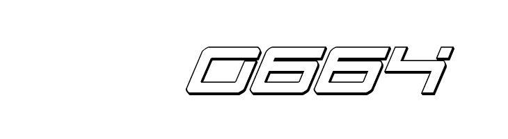 United Planets 3D Italic  Скачать бесплатные шрифты