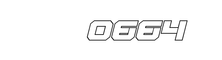Gearhead Outline Italic  Скачать бесплатные шрифты