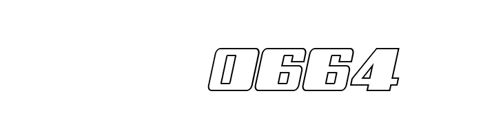 Galactic Storm Outline Italic  Скачать бесплатные шрифты