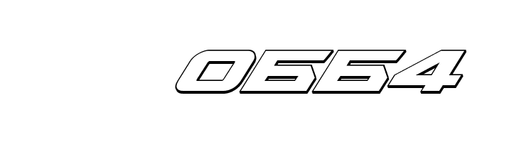 Tarrget 3D Italic  Скачать бесплатные шрифты