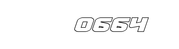 Terran Outline Italic  Скачать бесплатные шрифты