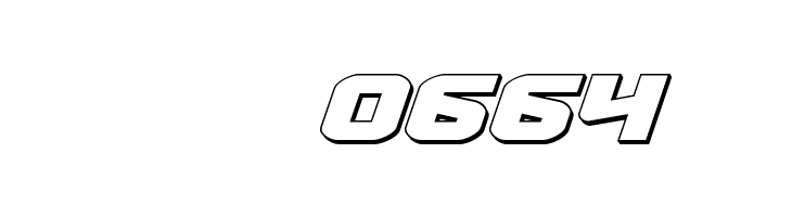 Terran 3D Italic  Скачать бесплатные шрифты