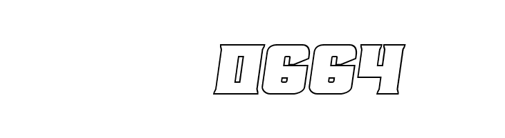 Union Gray Outline Semi-Italic  Скачать бесплатные шрифты