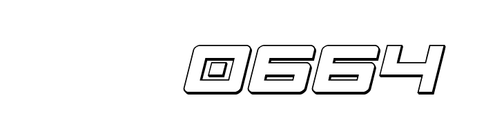 Montroc 3D Italic  Скачать бесплатные шрифты