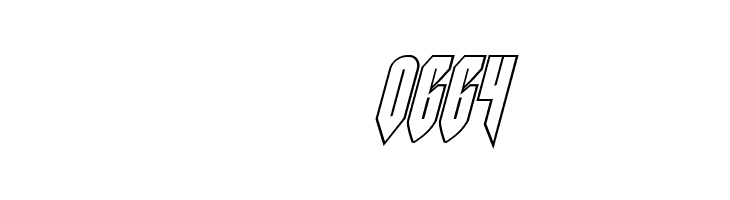 Opus Magnus Outline Condensed Italic  Скачать бесплатные шрифты