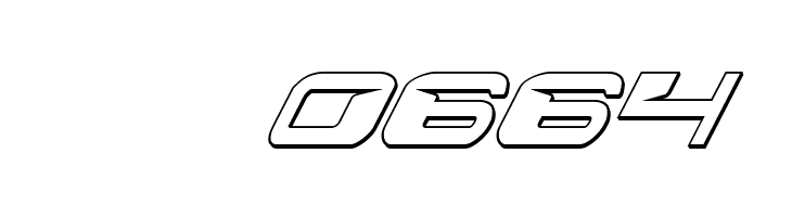 Interdiction 3D Italic  Скачать бесплатные шрифты