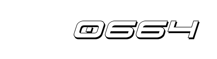 Dodger 3D Italic  Скачать бесплатные шрифты