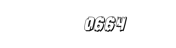 Leatherface 3D Italic  Скачать бесплатные шрифты