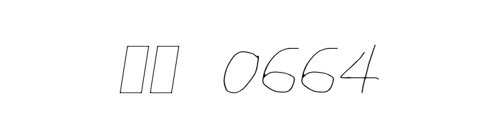 CiSf OpenHand Hairline Extended Oblique  Скачать бесплатные шрифты