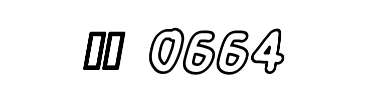 Blanket Black Outline Oblique  Скачать бесплатные шрифты