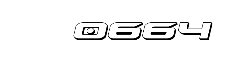 Drive 3D Italic  Скачать бесплатные шрифты