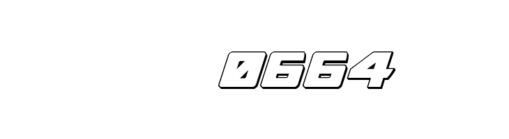 Oceanic Drift 3D Italic  Скачать бесплатные шрифты