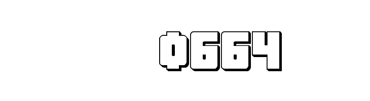 October Guard 3D Regular  Скачать бесплатные шрифты