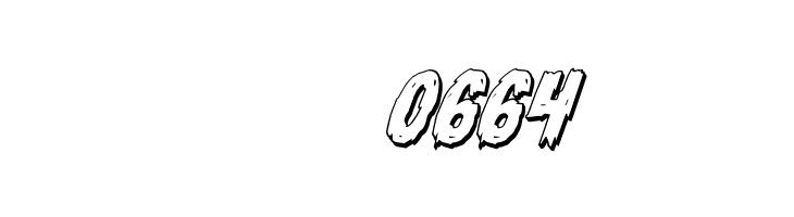 Dire Wolf 3D Italic  Скачать бесплатные шрифты