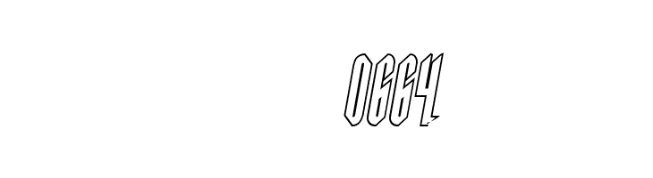 Devil Summoner Outline Italic  Скачать бесплатные шрифты