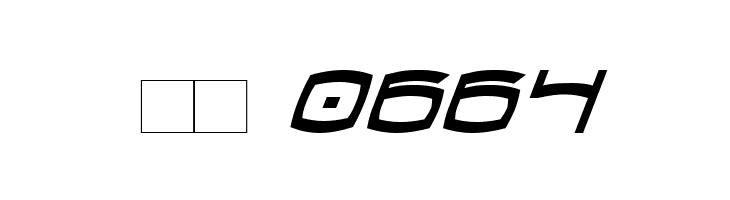 Thundergod II Condensed Italic  Скачать бесплатные шрифты