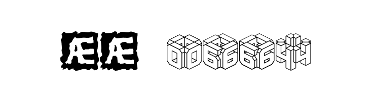 3D LET [BRK]  Скачать бесплатные шрифты