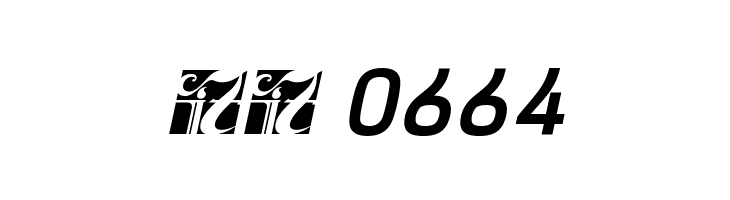 Hurufo & Numero Bold Italic Italic  Скачать бесплатные шрифты