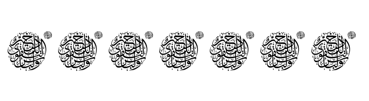 Aayat Quraan 19  Скачать бесплатные шрифты