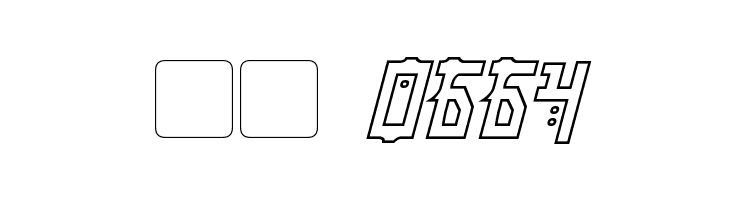 Manga Hollow Italic  Скачать бесплатные шрифты