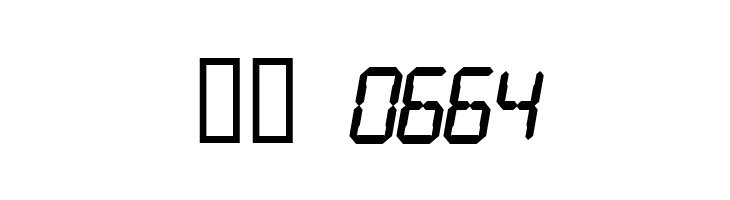 Digital Readout Thick  Скачать бесплатные шрифты