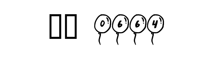 PartyBalloons  Скачать бесплатные шрифты