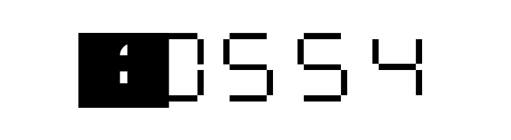 Calculator LCDs Regular  Скачать бесплатные шрифты