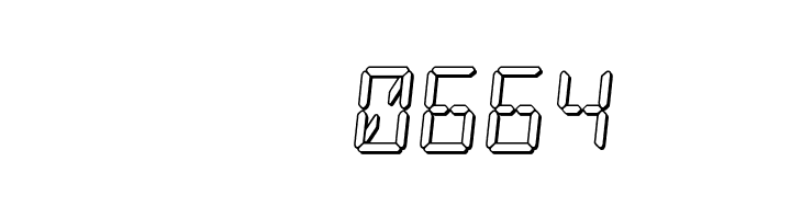 LED Sled 3D  Скачать бесплатные шрифты