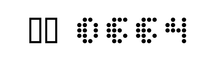 Dot Short of a Matrix  Скачать бесплатные шрифты