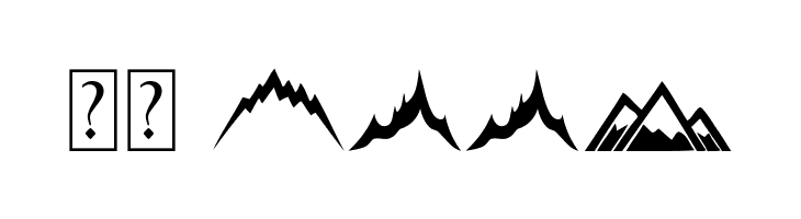 Mountain  Скачать бесплатные шрифты