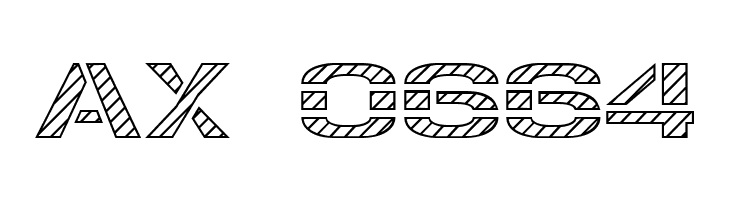 Trafaret Kit Hatched  Скачать бесплатные шрифты