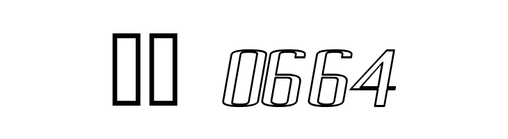 Pecot Outline Oblique  Скачать бесплатные шрифты