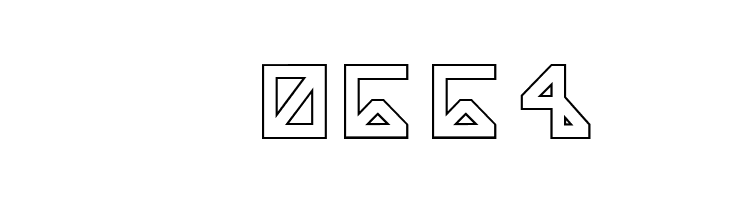 Alpha Outline  Скачать бесплатные шрифты