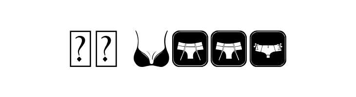 Female Underwear  Скачать бесплатные шрифты