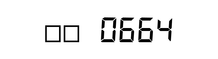 Segment7  Скачать бесплатные шрифты