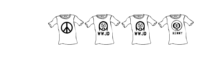 JLR T-Shirt  Скачать бесплатные шрифты