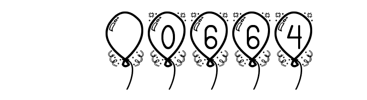 Happy Balloon St PERSONAL USE  Скачать бесплатные шрифты