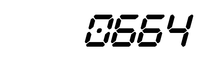 Digital Play Italic St  Скачать бесплатные шрифты