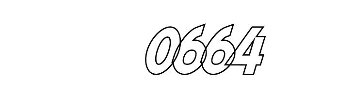 Nordica Classic Black Oblique Outline  Скачать бесплатные шрифты