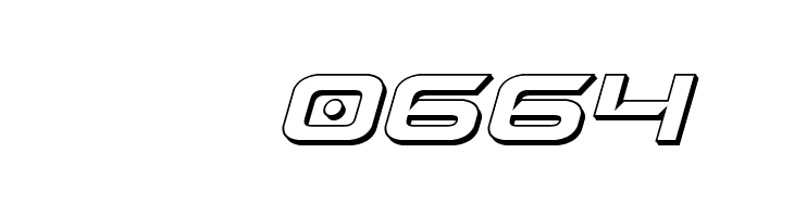 Dameron 3D Italic  Скачать бесплатные шрифты