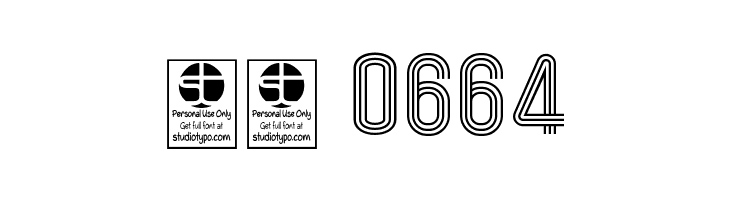 WOX-Striped Triple Demo  Скачать бесплатные шрифты