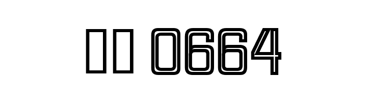 HallandaleSquareInline JL  Скачать бесплатные шрифты