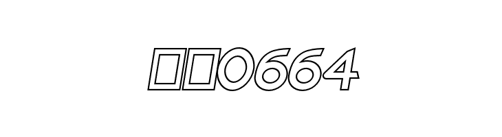 Charger Pro Outline Oblique  Скачать бесплатные шрифты